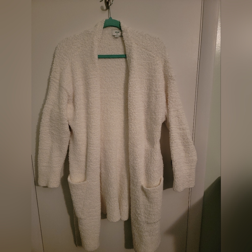 Aerie Cozy White Robe
